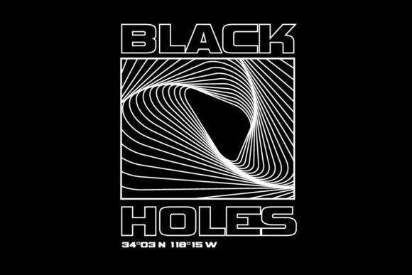 Black Holes Streetwear Graphic Design: Bold Urban Aesthetics