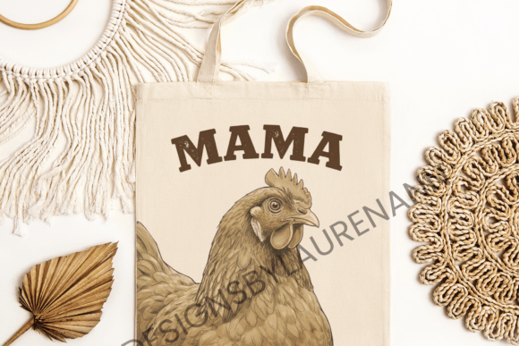 Chicken Mama Funny Graphic: A Cluckin' Good Design Asset