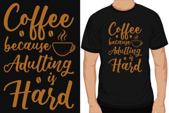 Coffee Drinking Graphic Typography Tshir: A Designer's Honest Take