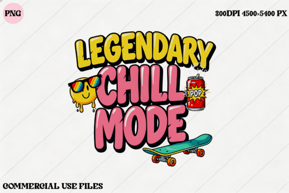 Legendary Chill Mode Retro Graphic: A Designer's Guide to This Creative Asset