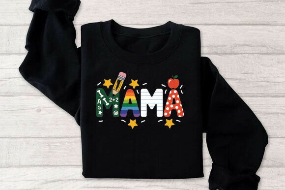 Mama PNG, Teaching Mom Graphic T-Shirt