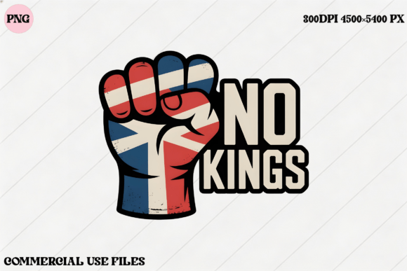 No Kings Fist Union Jack: Bold Graphic Design for Creators