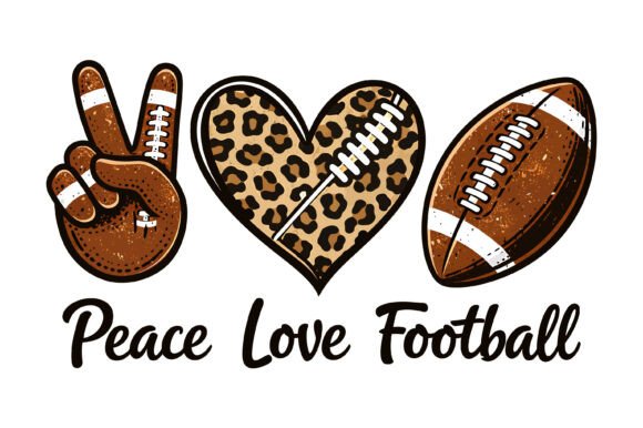 Peace Love Football: A Graphic Design Touchdown