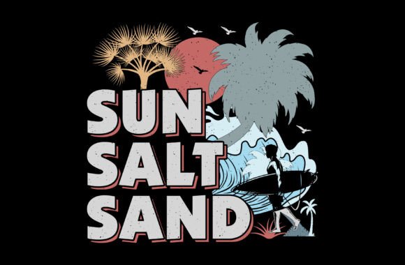 Sun Salt Sand Summer Sublimation Graphic: Your Ticket to Paradise