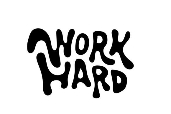 Work Hard Graphic Design: Aesthetic Urban Streetwear Style